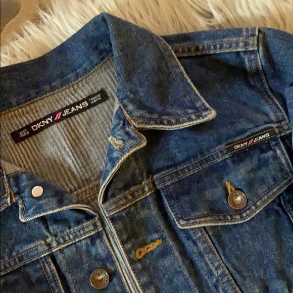 DKNY Crop Jean Jacket - Picture 2 of 6